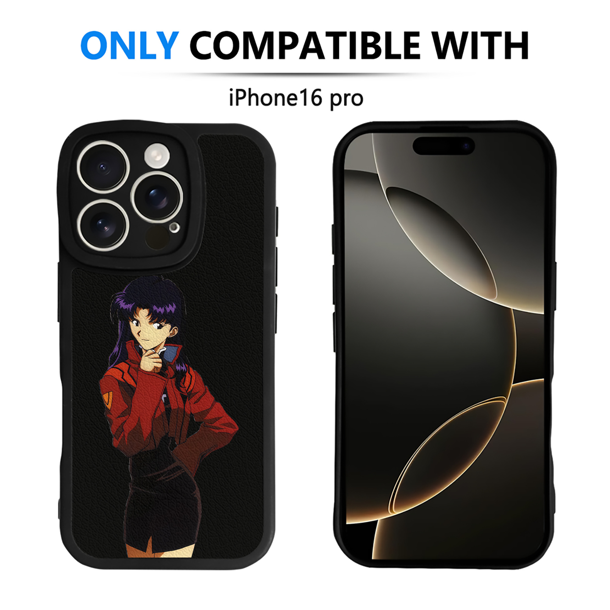 （画像用） EVA 新世紀エヴァンゲリオン 【iPhone 16シリーズ対応】シリコンスマホケース（レザー調） 材質：シリコン